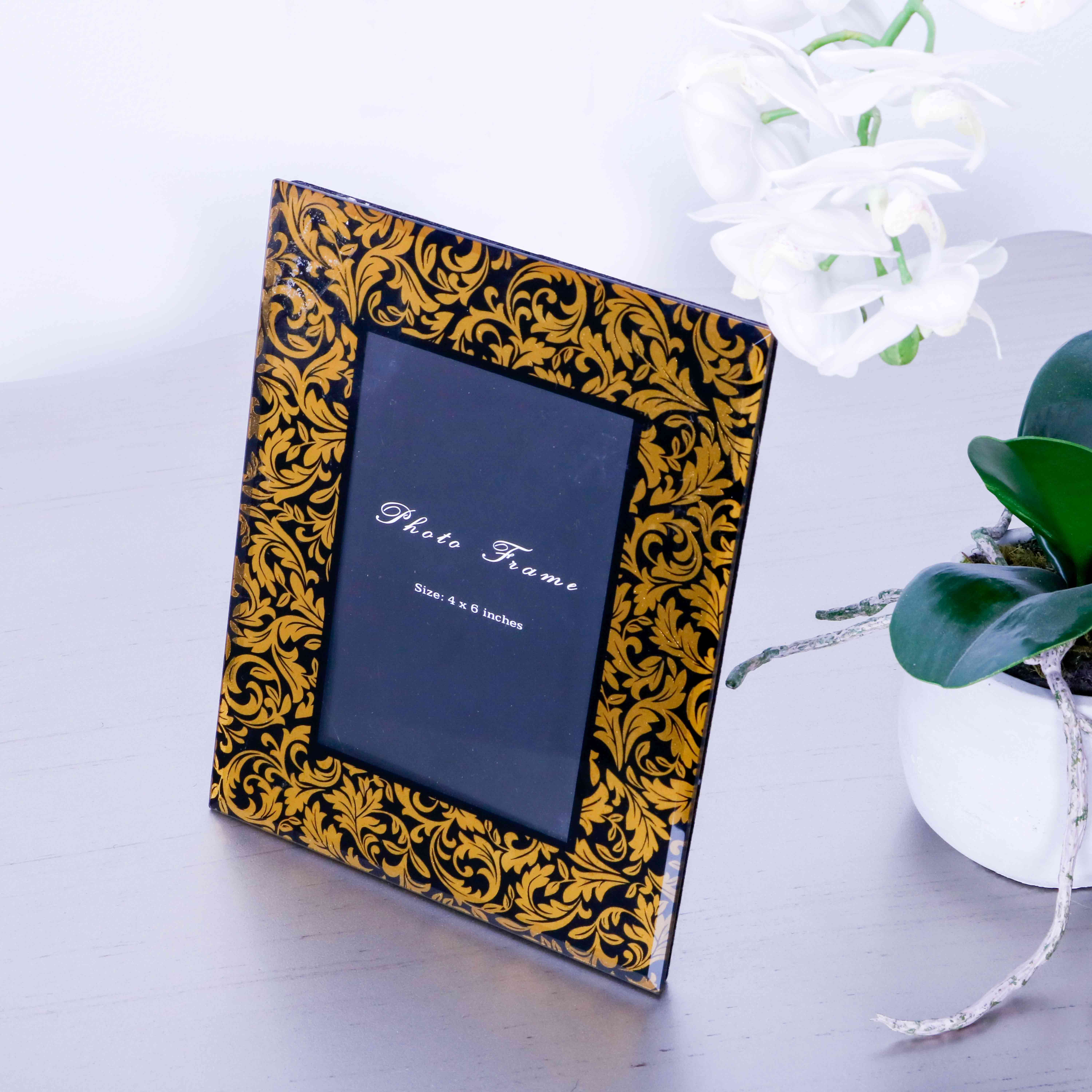 KFP149 PHOTO FRAME GOLD SHINNING BLACK