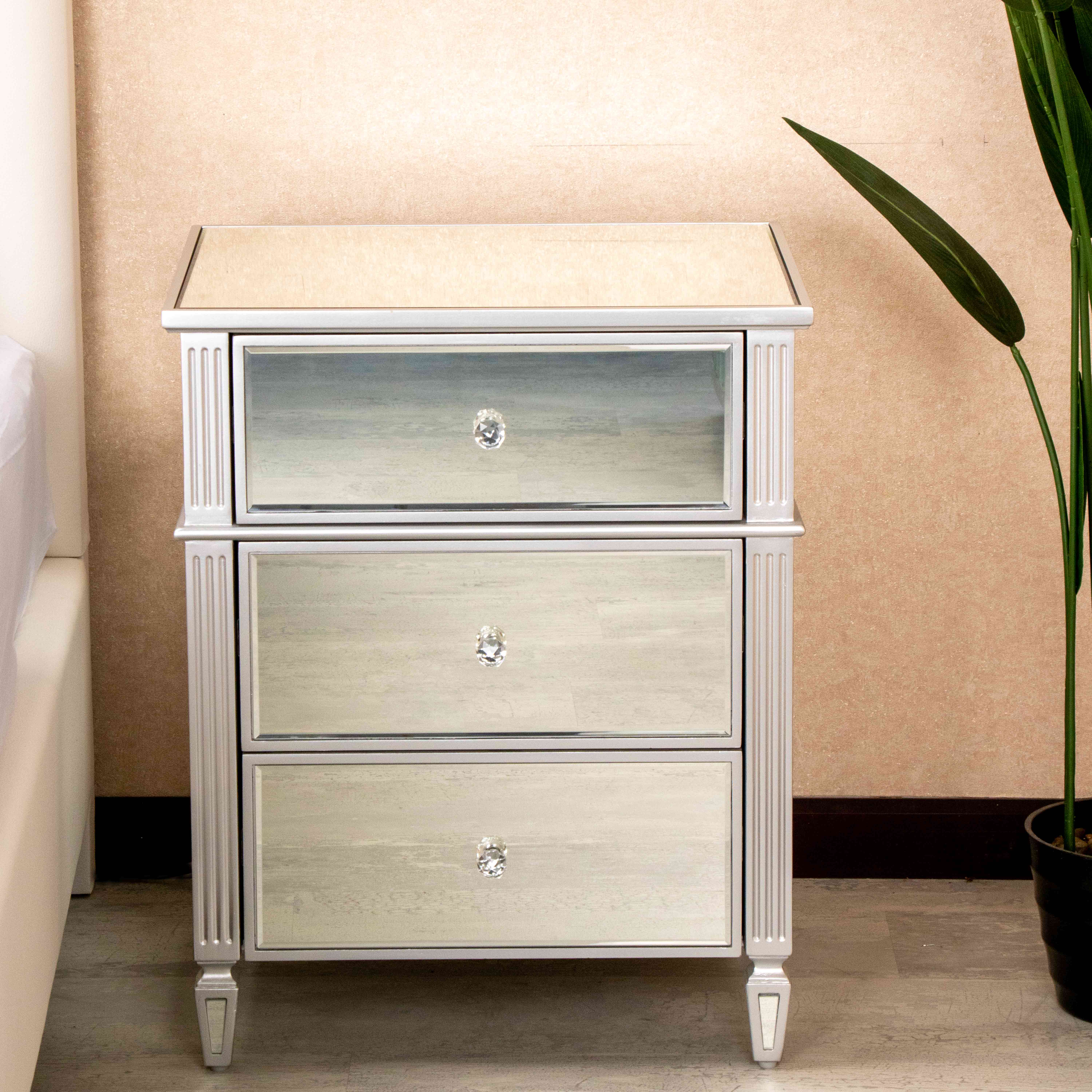 KFC1180HB 3D BEDSIDE TABLE CLEAR XY-052