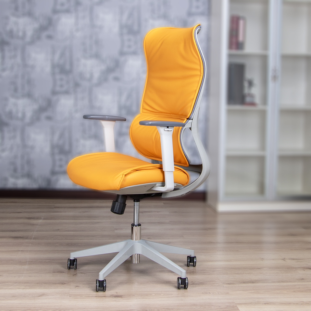 Z-E2208-2 HB CHAIR DL001-30 BROWN PU G/F