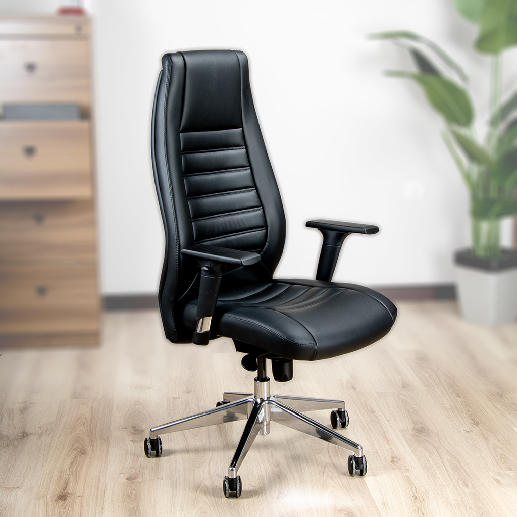 A1802 CHAIR BLACK PU