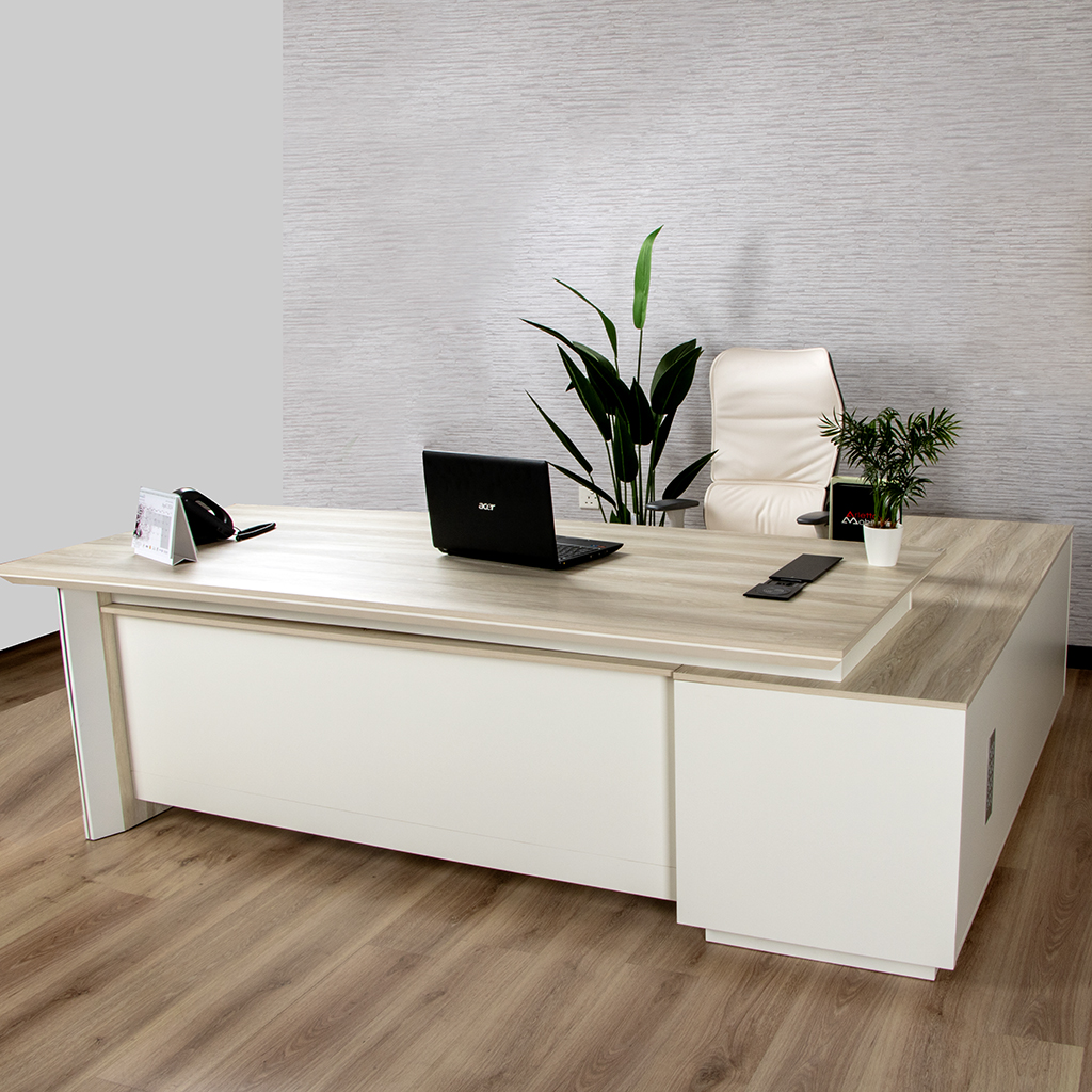 L2-A2419 EXECUTIVE DESK NB+WHITE