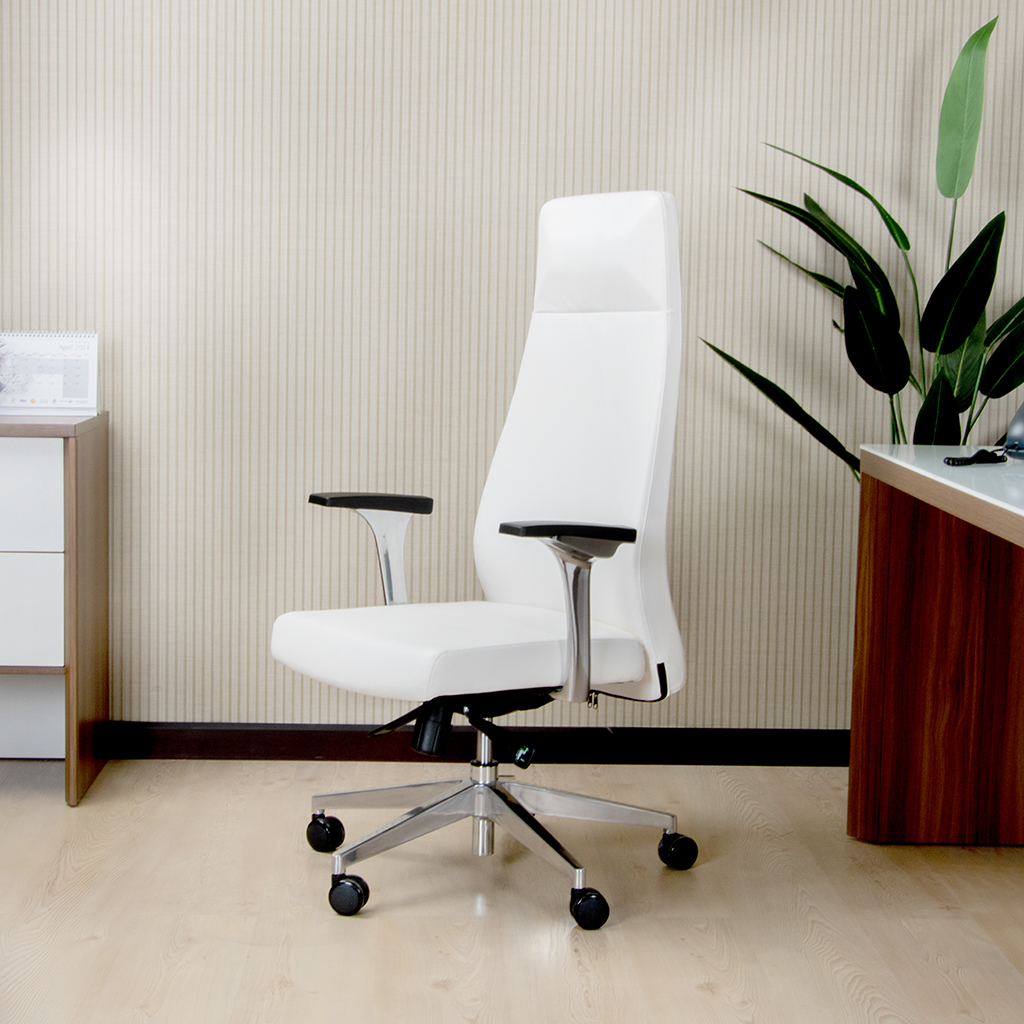 Y-A362 H/BACK CHAIR WHITE PU