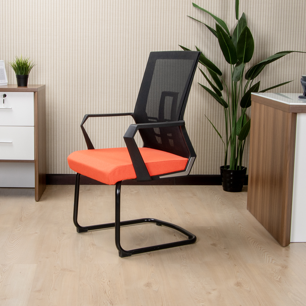 Z-D236 VISITOR CHAIR STANDARD BLK MESH O