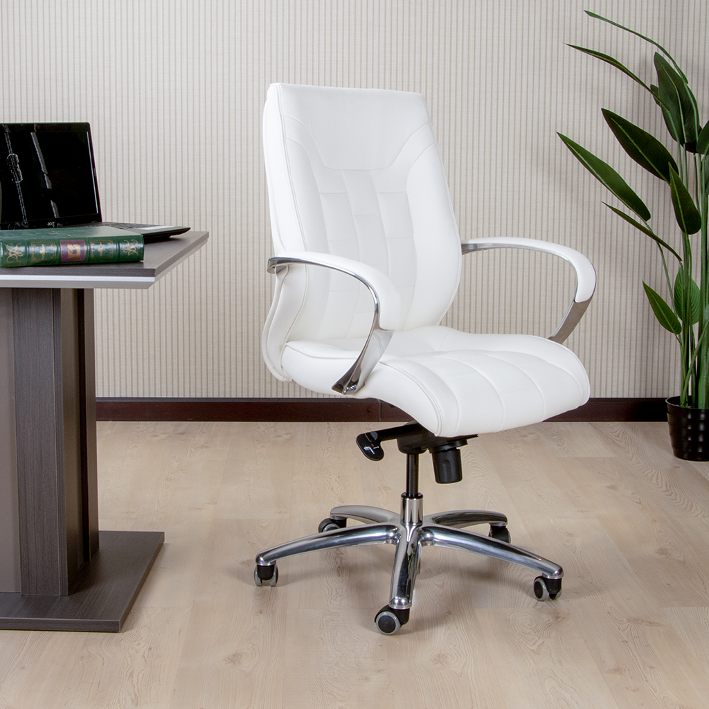 F240 LOW BACK CHAIR WHITE PU