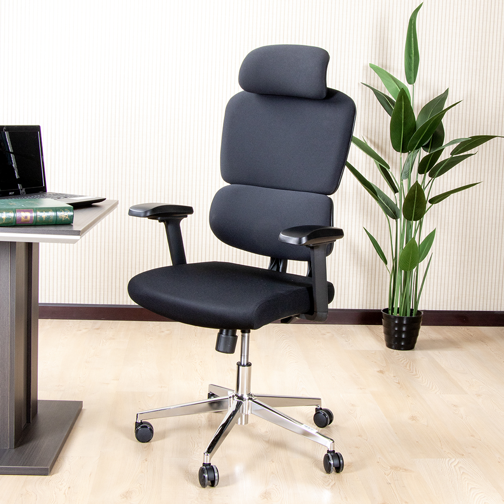 ROBBIN-H HIGHBACK OFFICE CHAIR  BLACK