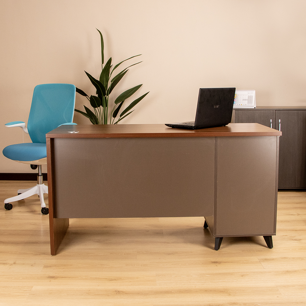 83B1401 LEFT STAFF DESK WALNUT+GREY