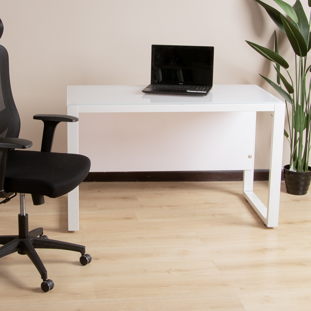 B1602 OFFICE DESK 1200X600X750 SUPR WHIT
