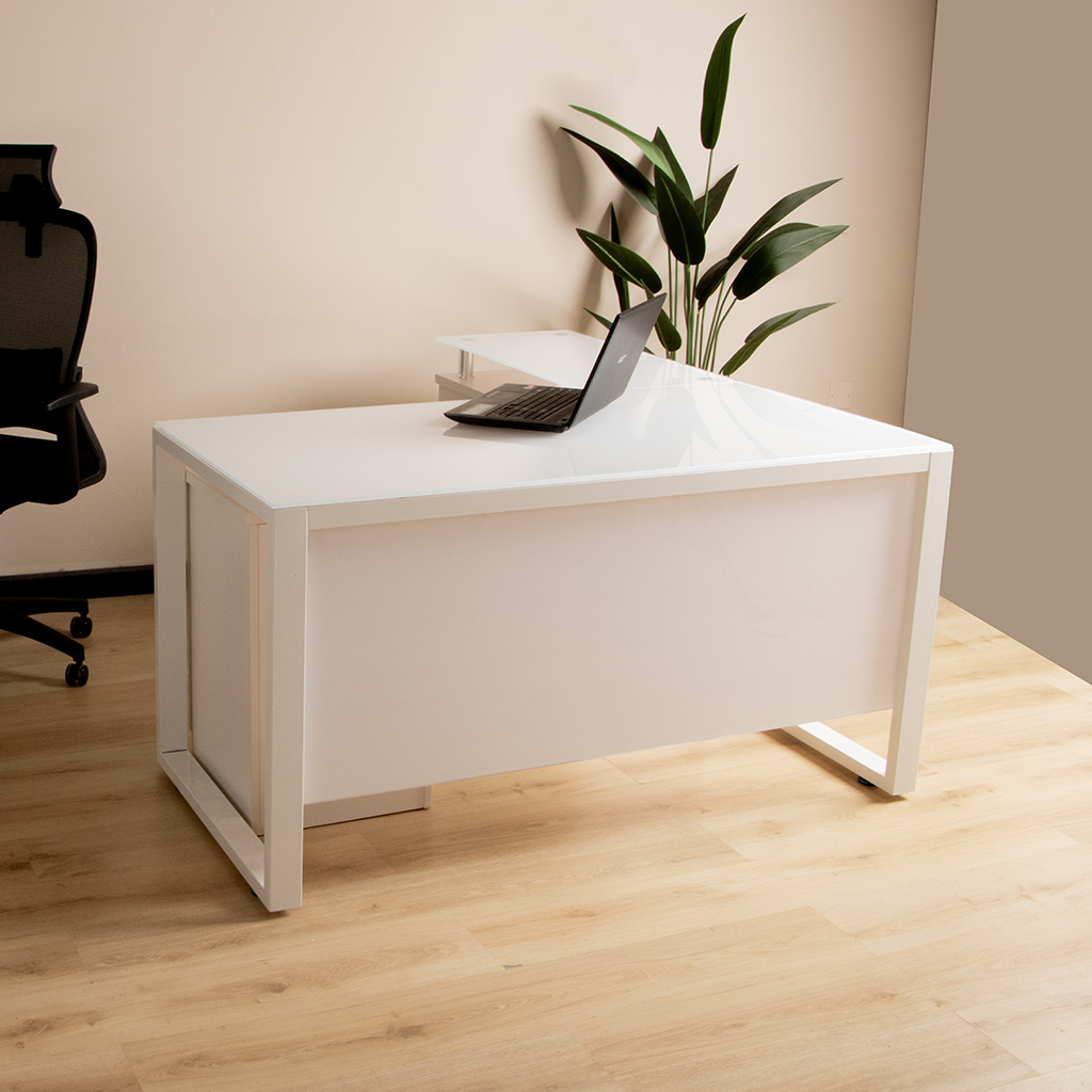 B1602 OFFICE DESK 1400X700X750 SUPR WHIT