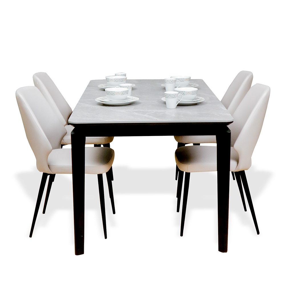 A2578L DINING TABLE C/GRY COL M.BLK.P 01