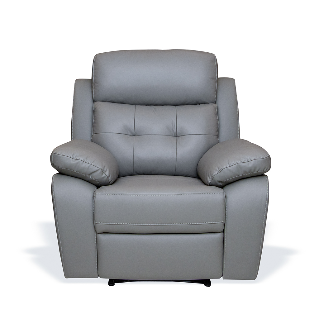 NF REC 1157 H/LEATH SOFA REC 10269 GREY