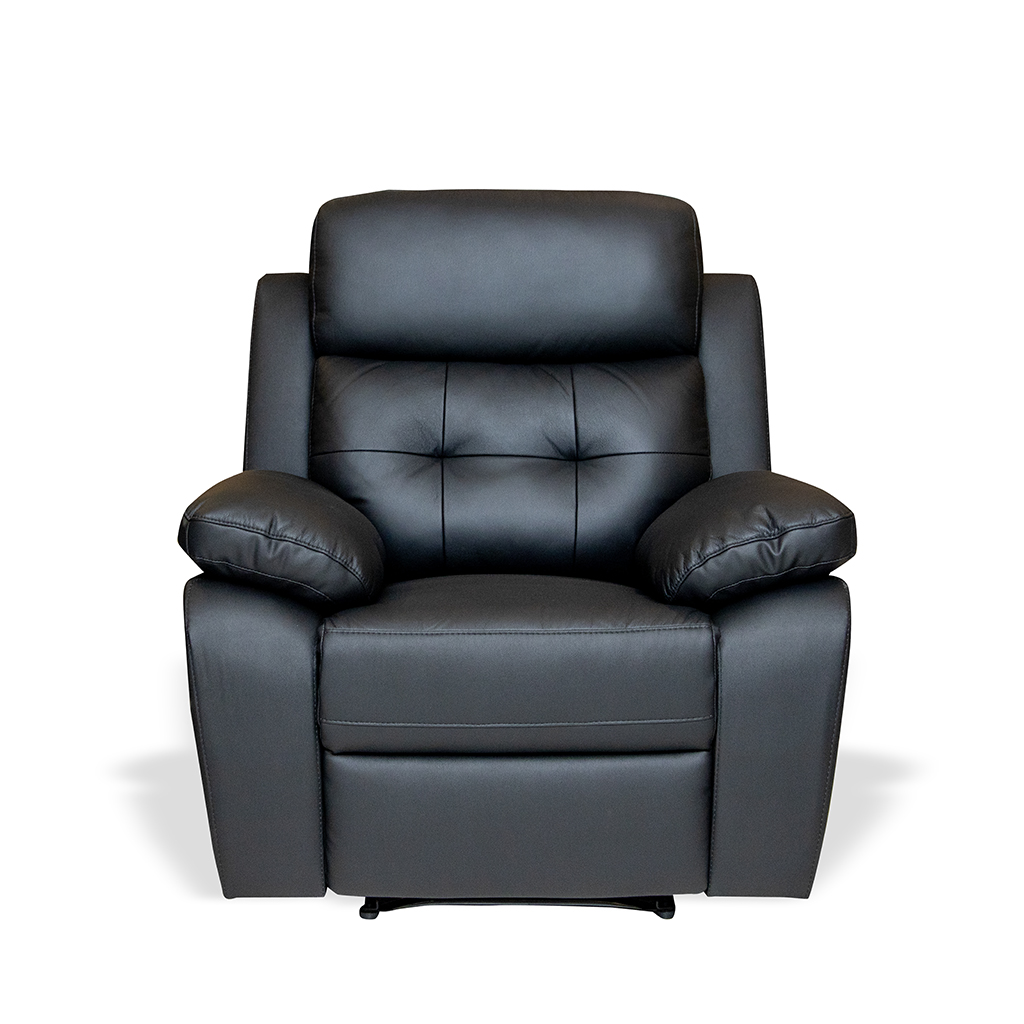 NF REC 1157 H/LEATH SOFA REC 500 BLK