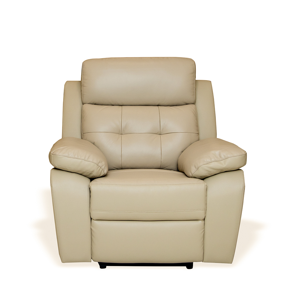 NF REC 1157 H/LEATH SOFA 10270 BEIGE