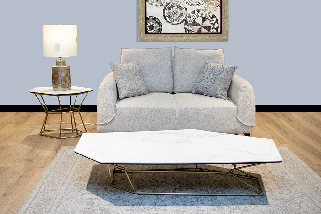 H23S03-2TWO STR SOFA X8565/3rd COUNT-UP/METAL LEG C/BEIGE