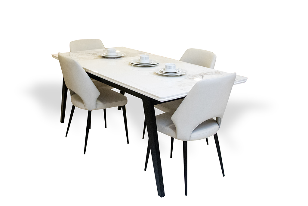 A2261K DINING TABLE W.CER.CHA M.WHT 01