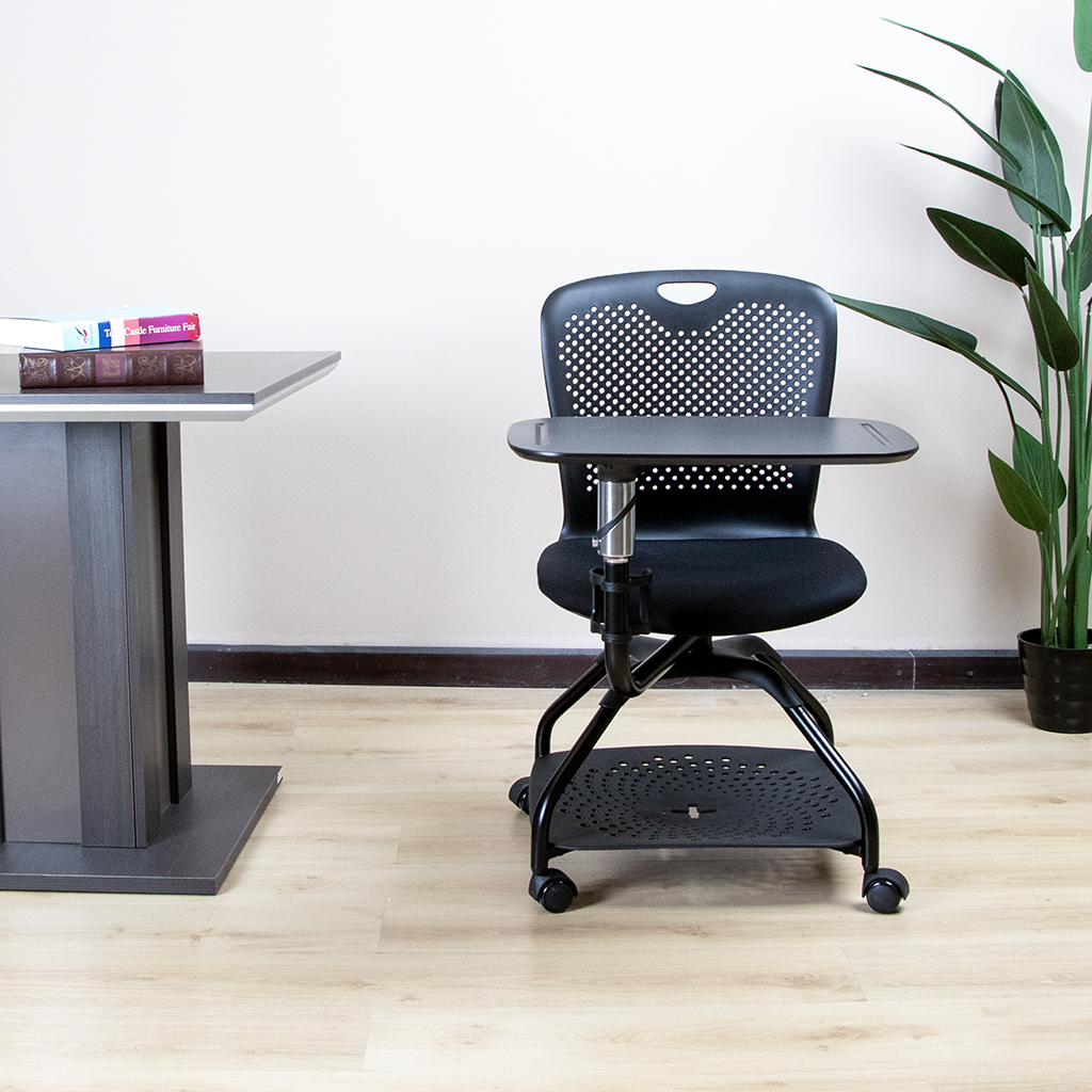 HY-228B TRAINING CHAIR NEW  GLASS FIBER BLACK