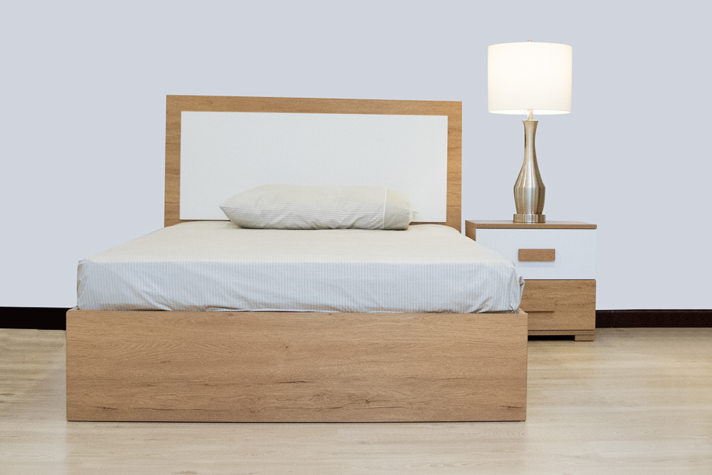 AX-KB41 KIDS BED(120X200) WALNUT/WHITE