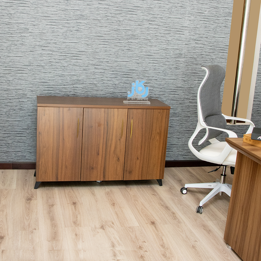83E8012 LOW CABINET WALNUT+GREY