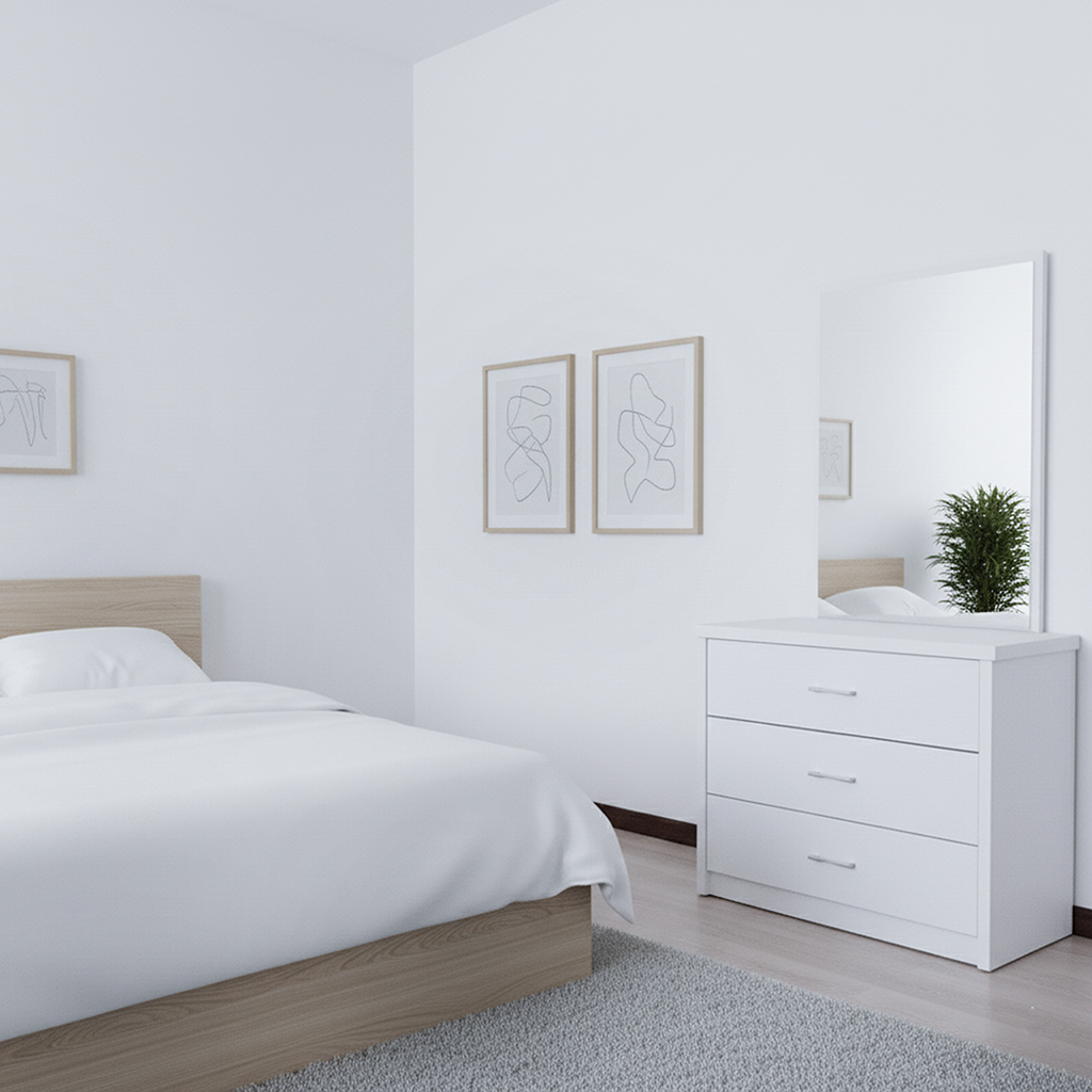 NL-B-DM39 DRESSER WHITE 100X45X180CM