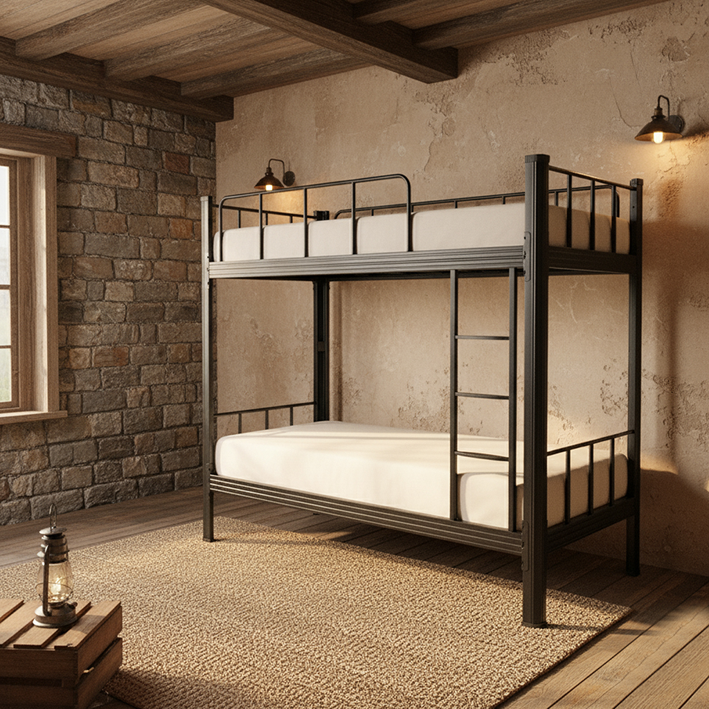 NL-B-BK39 DOUBLE STEEL BUNK BED 90X190CM