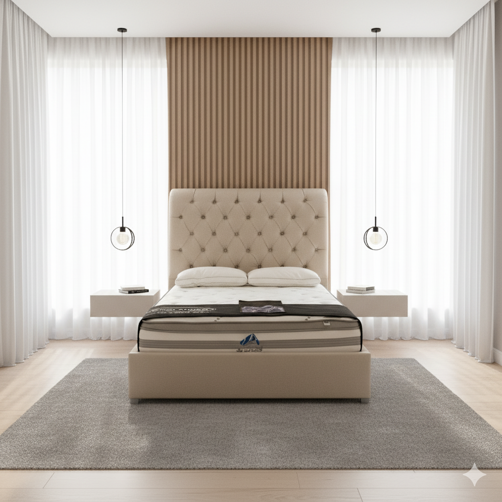 Nakheel B/W1500L2000H300 HB/W1600H1550MM  Without Mattress