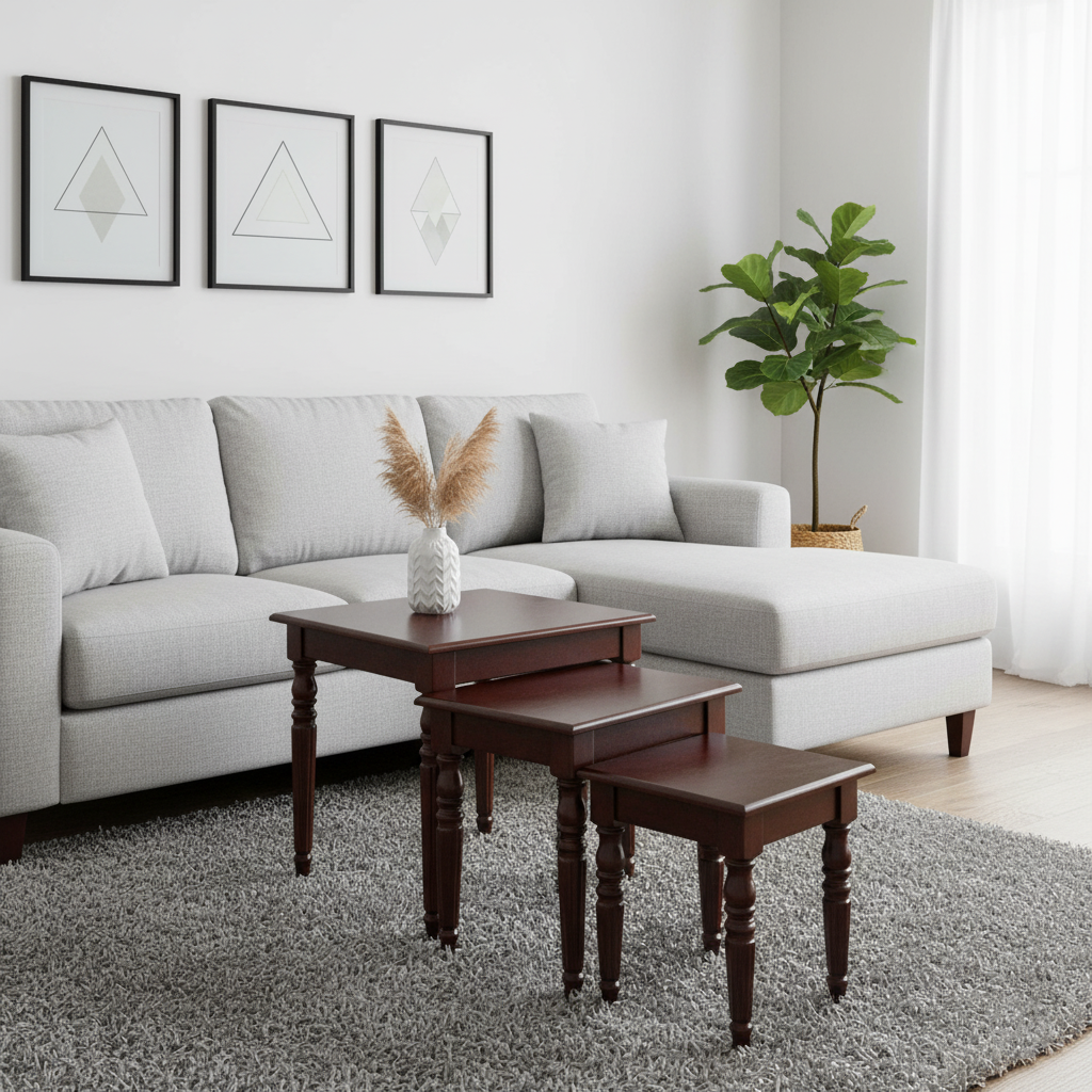 32011ANTBR NEST OF TABLE (LARGE) (60X40X