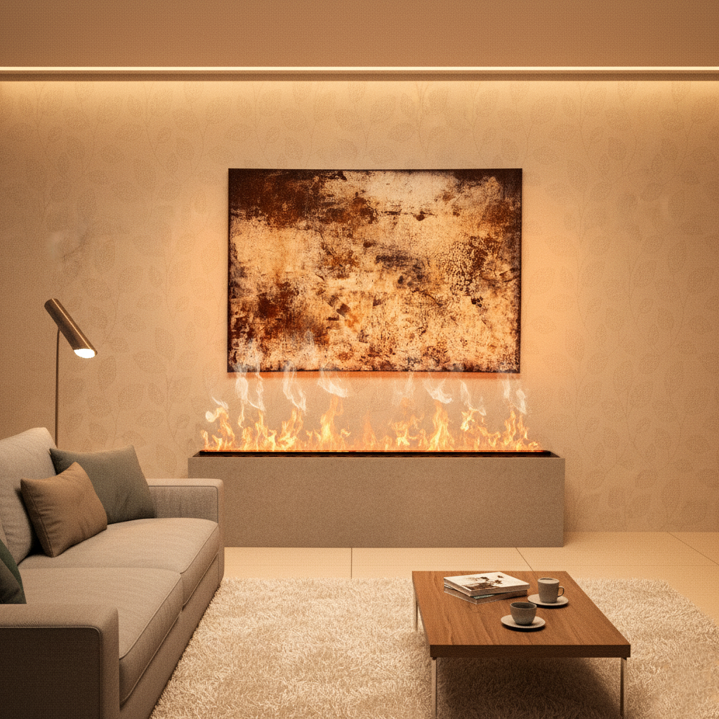 311-S FIREPLACE 3D WATER STEAM(180CM)