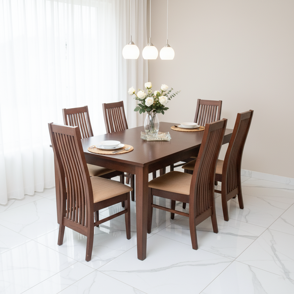 HAVANA T6136  D/TABLE(1+6) ESPRESSO 0151