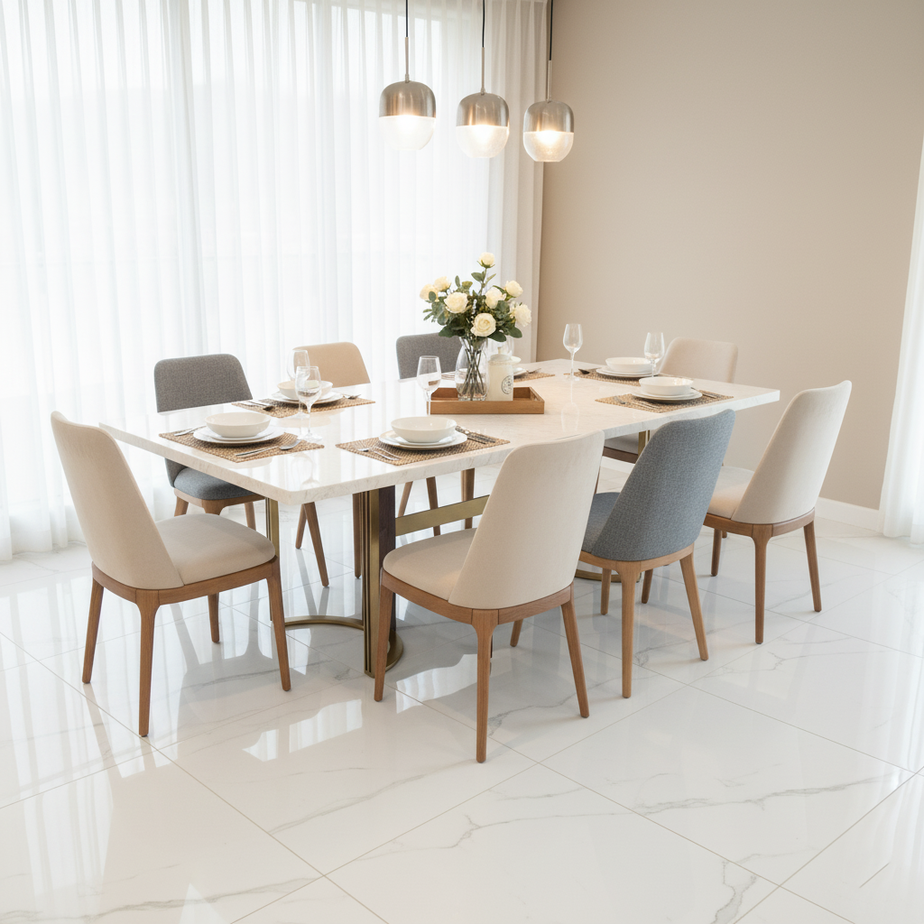 DINING TABLE 2409 W1200XL2800XH770 MM M-QUARTZ SISLIA (FHMG00032)