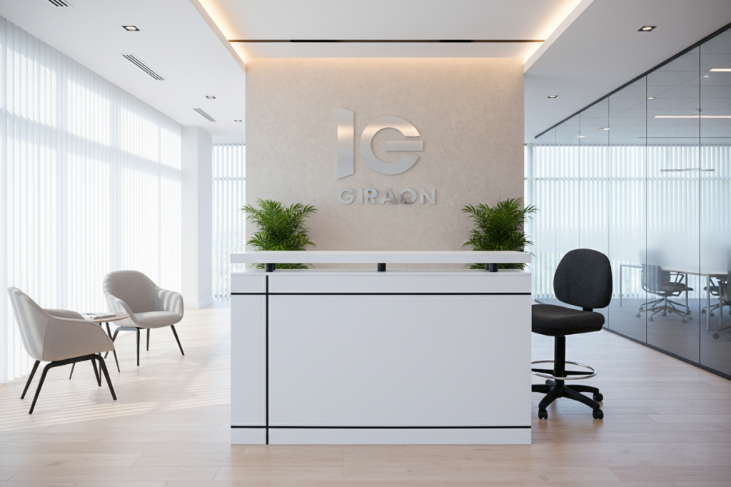 83R1601 RECEPTION TABLE WHITE