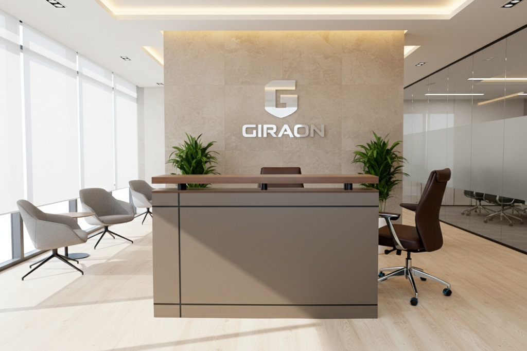 83R1601 RECEPTION TABLE WALNUT+GREY