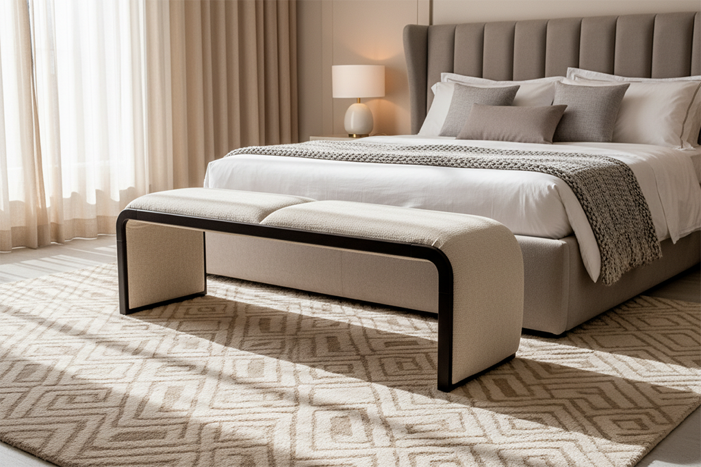 BENCH 2410 L1500 W400 H450 F-10022893- BROWN COLOUR