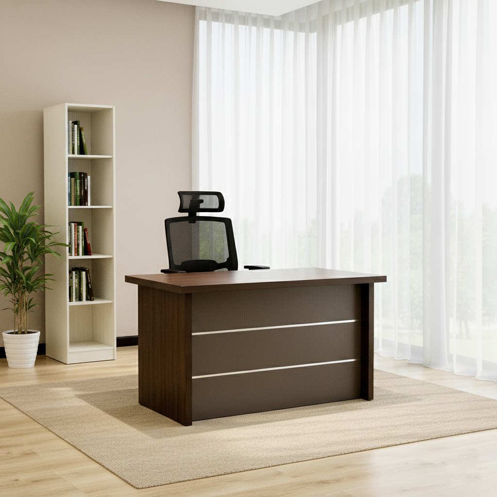 MC19113 TABLE W/STEEL LEG 100X70X75CM C50+C42