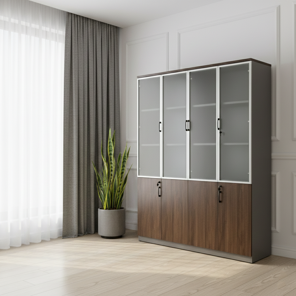 MC18214-1  4 DOOR FILING CABINET 160X40X200CM C50+C42