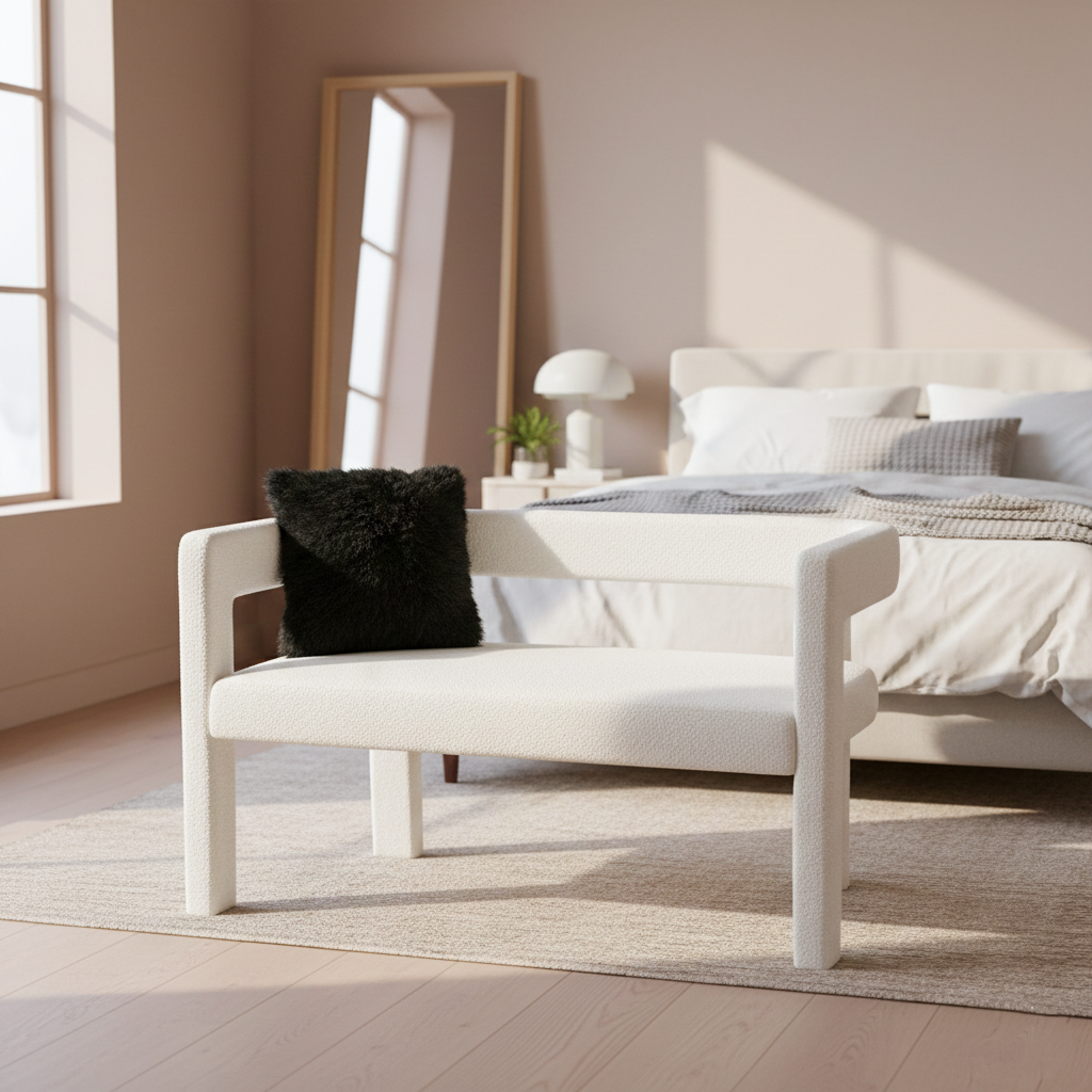 AC889 ACCENT CHAIR Teddy velvet 25#White