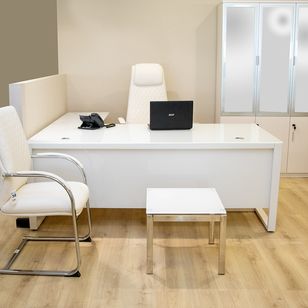 B1602 OFFICE DESK 2000X900X750 SUPR WHIT