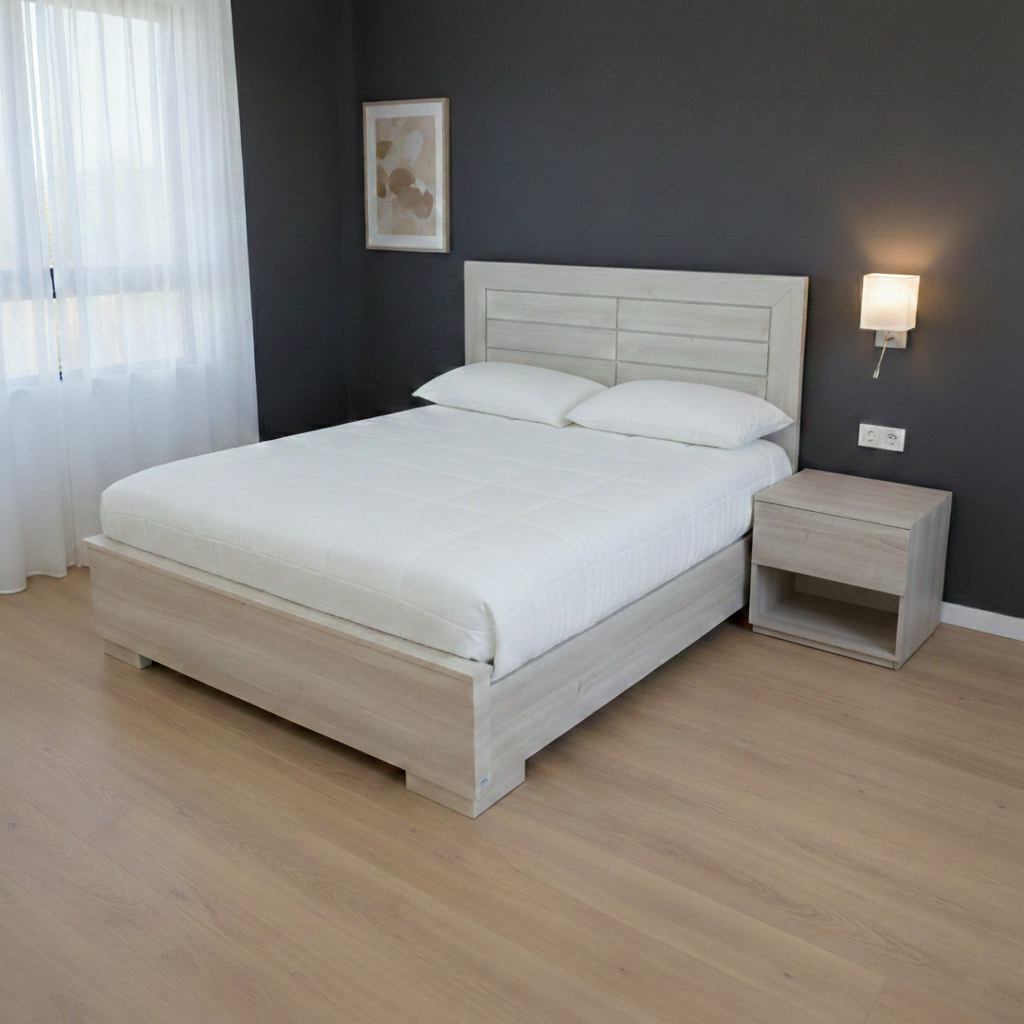 BED SIDE TABLE 9833 W500XH500XD500 MM-W-ROBLE POEMA ATLAS