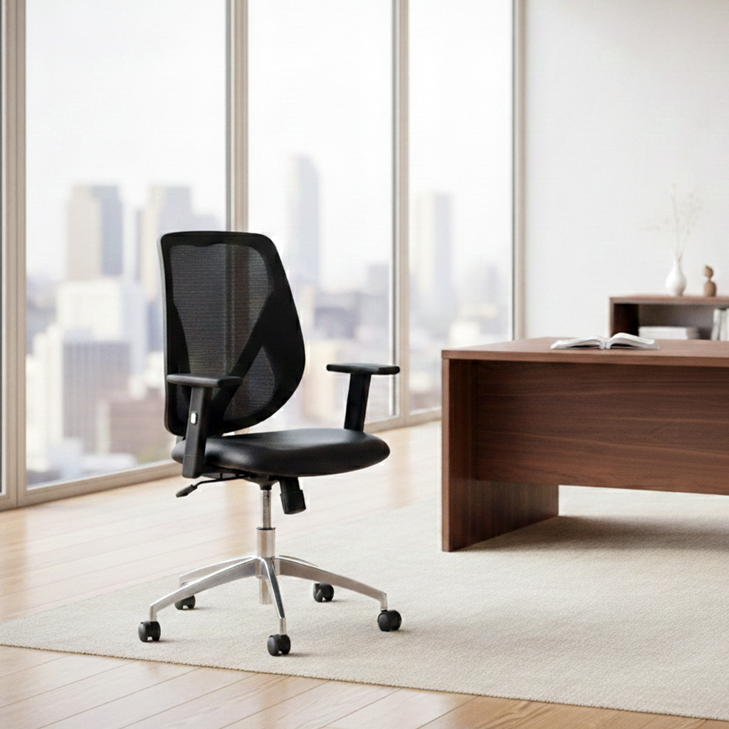 CH5650ASX MID M/BACK NB10/ SEAT BLK PVC