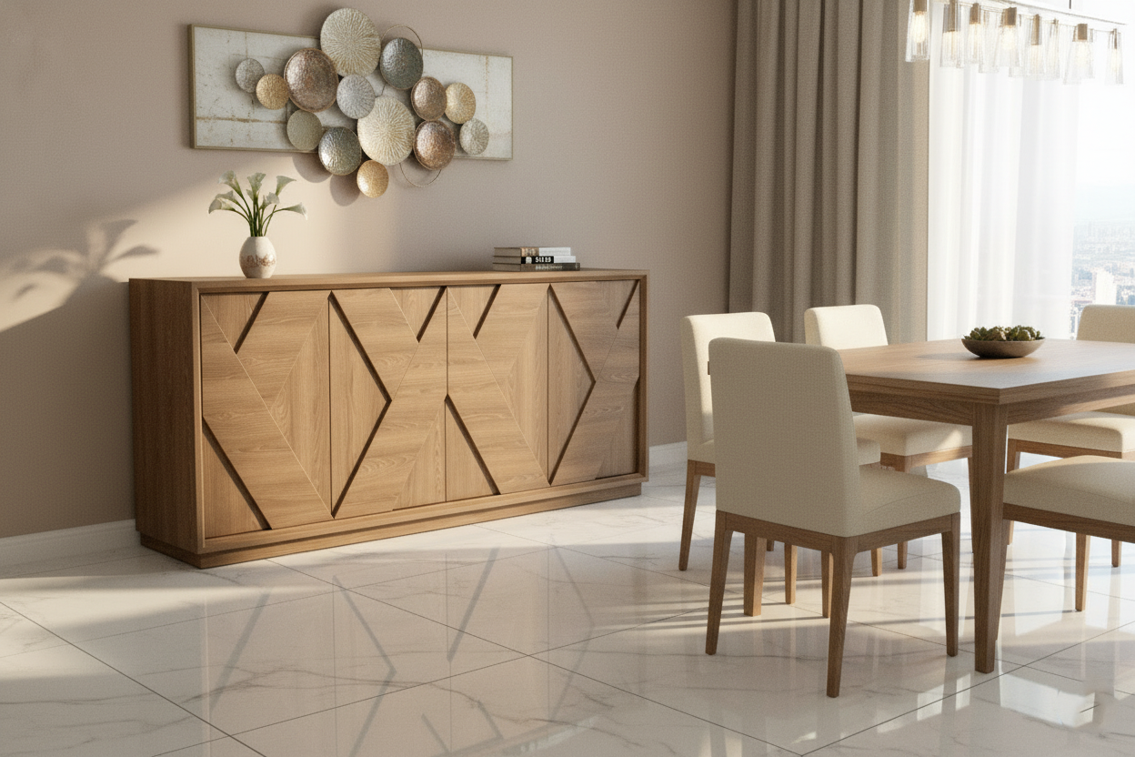 BUFFET TABLE 2604 GEOMETRIC L2000XD500XH9000 MM DARA WT-601