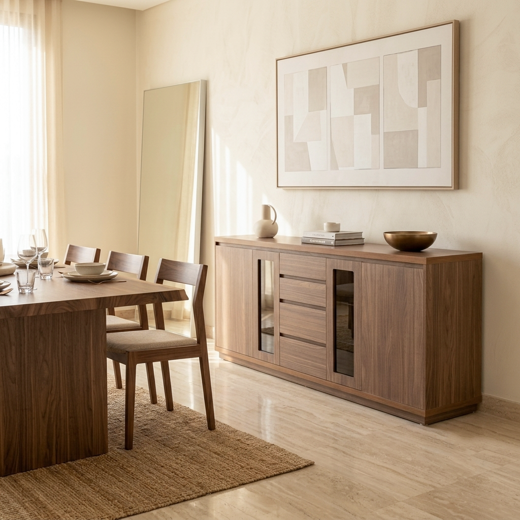 BUFFET TABLE 2304 L2000XW450XH900MM EGGER-EG-H1714-ST19-LINCOLN WALNUT